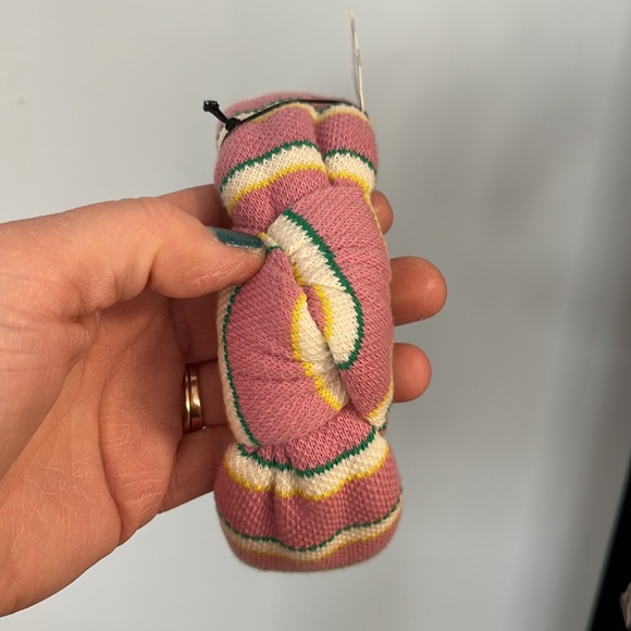 Lele Sadoughi Pique knotted headband Rose Stripe 650 New with tag - Picture 3 of 7